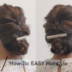 【ヘアアレンジ】How To: EASY Hairstyle これなら自分で出来る！パーティーに使える華やかアップスタイル