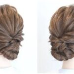 [ヘアアレンジ]大人可愛いミディアムヘアのまとめ髪/Hairstyle for Short & Medium/Прически на короткие и средние