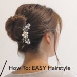 【ヘアアレンジ】How To: EASY Hairstyle これなら自分で出来る！優しい雰囲気になる夜会巻き