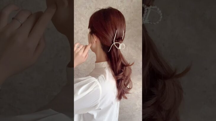 今その場でできる！クリップヘアアレンジ3選★【ロング】【簡単】#Shorts #韓国#クリップアレンジ