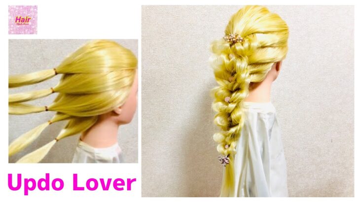 Hair Arrangement Elsa❄️Wedding Hairstyle No Braid No Pin FROZEN2 🌸Tutorial 【Updo Lover】簡単エルサヘアアレンジ