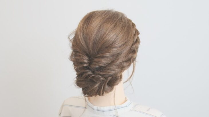 ミディアムヘアの大人可愛いヘアアレンジ/ Easy Elegant Hairstyle for Party & Prom