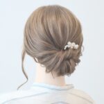 捻って留める着物に似合うヘアアレンジ/ Elegant Hairstyle for Japanese Kimono