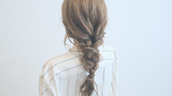 [ヘアアレンジ]可愛い春の編み下ろしスタイル/ Cute Hairstyle for Spring