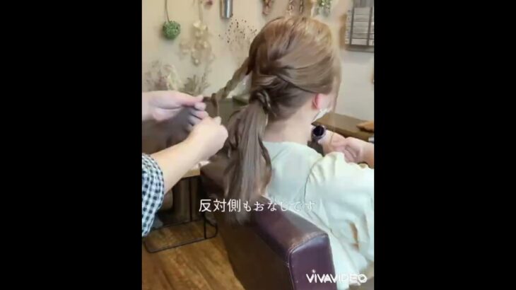 簡単なのにかわいいゆるふわポニー#簡単アレンジ#ポニーテール#shortsvideo