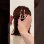 【バンスクリップハーフアップ】ボブにオススメ簡単アレンジやり方#shorts