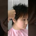 【断髪】  バッサリイメチェン  Haircut long to very short  ベリーショート #haircut  #可愛い髪型 #ロングからショート 　DT-35