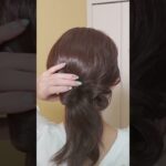 【ピン無しアレンジ】忙しい朝のロングまとめ髪ヘアアレンジ✨  #shorts