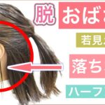 【🔰初心者向け🔰若見えするボブのハーフアップヘアアレンジ】きっちり結びたいけど横の毛が落ちてしまう方におすすめ！結び方が甘いと老けて見えるので是非お試しください！少しでも綺麗に若々しく！