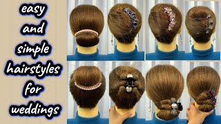 Hairstyle | Bun Hairstyle | Hairstyle for Weddings | 結婚式用の髪型 | 결혼식을 위한 헤어스타일 | easy Hairstyle