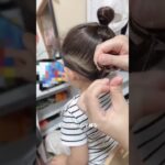 少なめちゃんもふんわりボリューミーなお団子に🌸🍡 #shorts #ヘアアレンジ #ヘアアレンジ動画 #子供 #hairarrange #braids