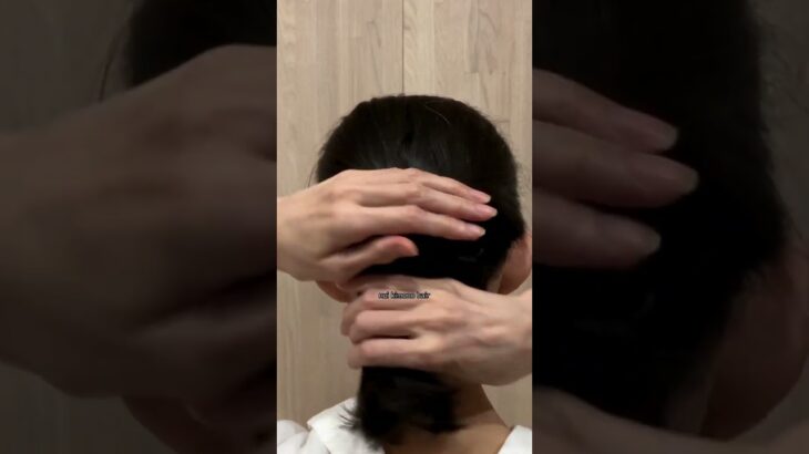 【5分シニヨン】着物ヘアアレンジ 自分でできる簡単セルフ着物の髪型 時短セルフヘアアレンジ ヘアスタイル ロング セミロング ミディアム和髪まとめ髪30#KimonoHairstyle