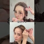 ピンが綺麗に隠れる前髪ピンの留め方　　　#ヘアアレンジ#簡単ヘアアレンジ#ピン留め#shorts