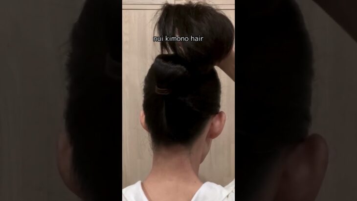 【30秒⁉1分！半くるりんぱのやり方】着物ヘアアレンジ 自分でできる簡単セルフ着物の髪型 時短セルフヘアアレンジ ヘアスタイル ロング セミロング 和髪まとめ髪40#KimonoHairstyle