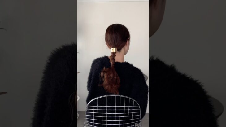 寝起きでゴムだけ🌿ササっと3分アレンジ #ロングアレンジ #セルフヘアアレンジ #簡単ヘアアレンジ動画