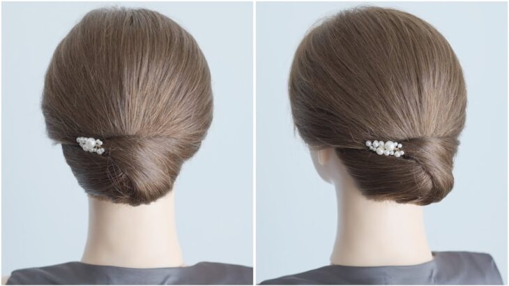 [ミディアムヘアアレンジ]大人女性にオススメ！上品なまとめ髪 ll Elegant Updo Hairstyle for Short to Medium Hair