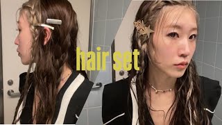 self hair arrange ‥ 結婚式参列の🪶