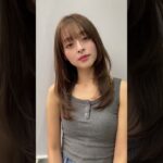 ミディアムヘアは長さのバランスが大事✨⁡レイヤーカットで巻きやすく、可愛いヘアスタイルに♪#レイヤーカット