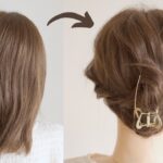 [ヘアアレンジミディアム] ヘアクリップで簡単可愛いまとめ髪に！