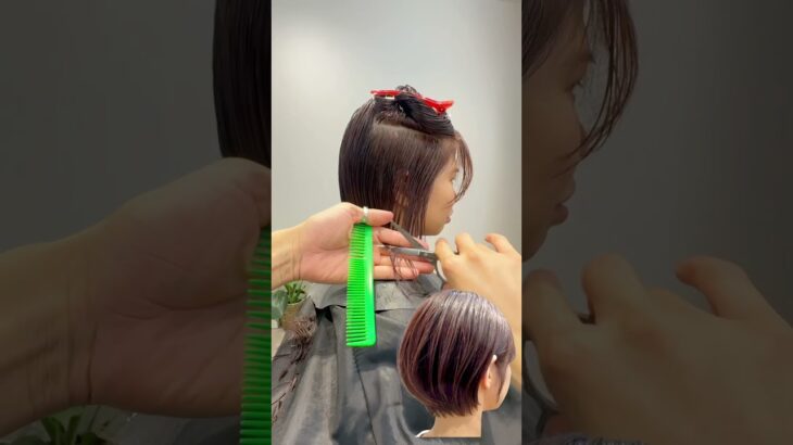 #カット動画 #ショート #ボブ #美容学生 #美容学校 #美容師 #ヘアアレンジ #haircut