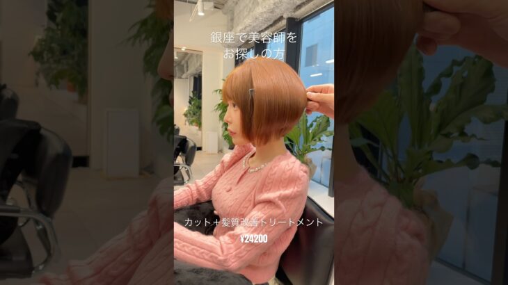 ダメージケアとストレートケアが一度にできる髪質改善トリートメント🫧 #ヘアアレンジ #ボブ #ミディアムレイヤー #かわいい #銀座美容室 #美容師 #ショートボブ